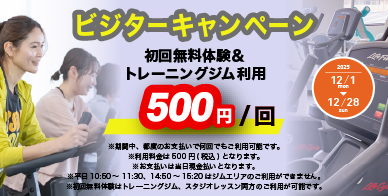 フィットネスビジターキャンペーン