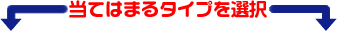 当てはまるタイプを選択