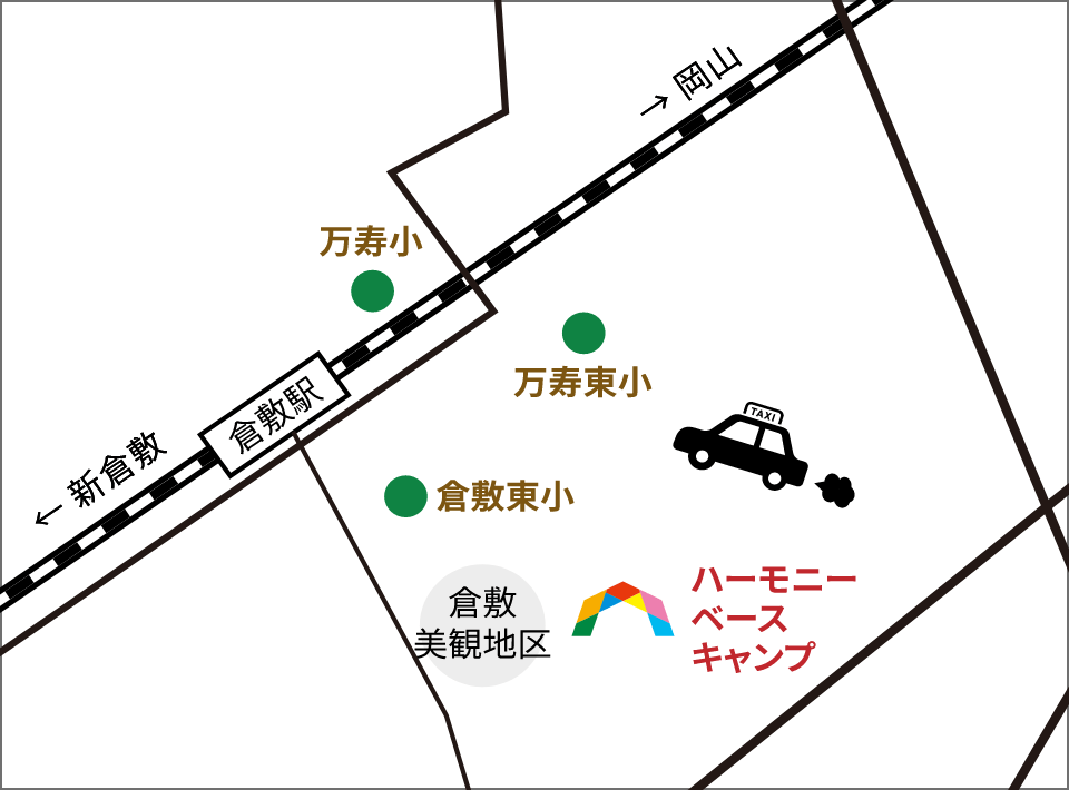 ハーモニーベースキャンプ周辺地図