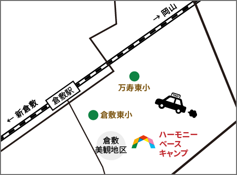 ハーモニーベースキャンプ周辺地図