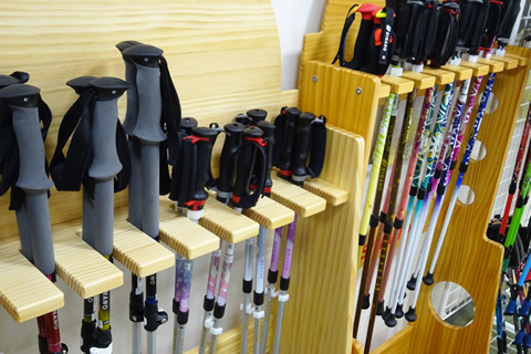 写真:ノルディックポール売り場